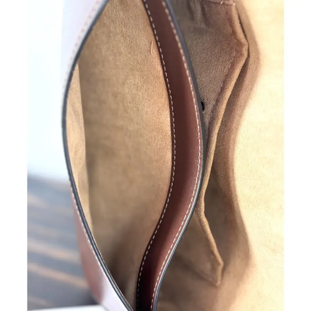 NWT Coach Andrea Shoulder bag‎ in Brown Signature Jacquard